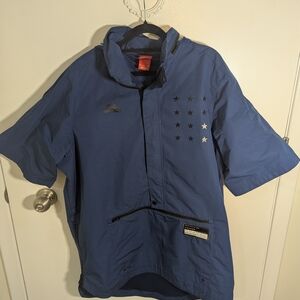 🧡 Nike Air Pivot V3 Short Sleeve Anorak Jacket | Colour: Blue | Size: XL (Mens)